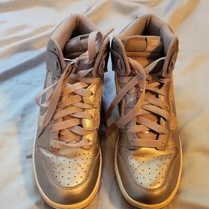 Nike Dunks Silver Glitter